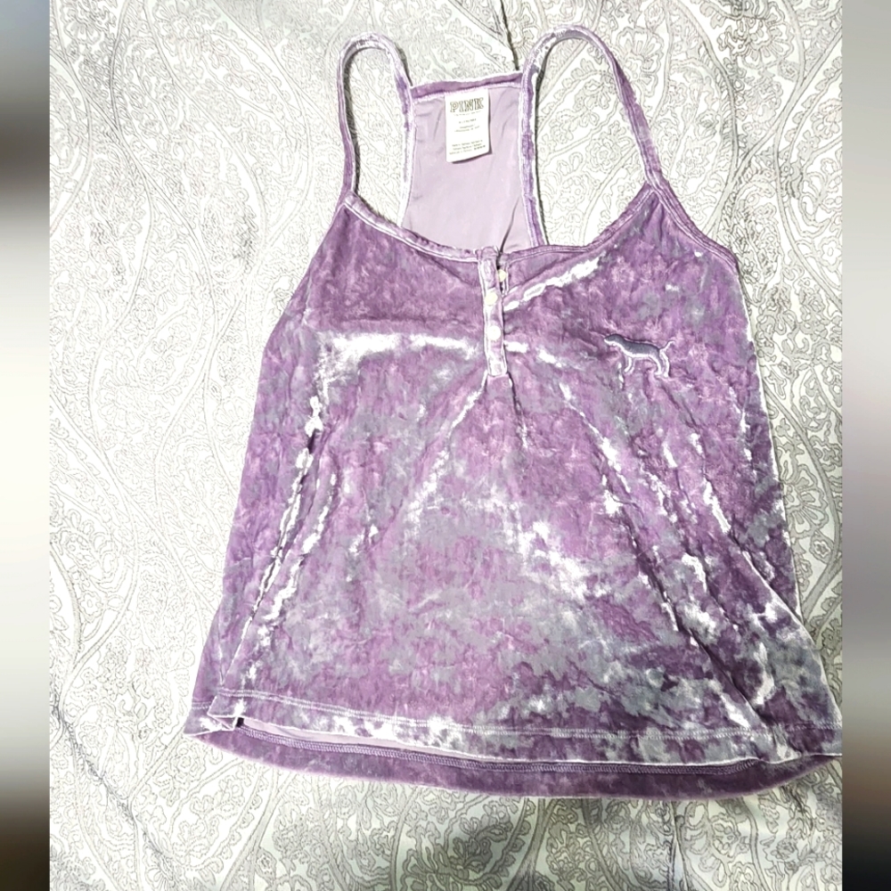 Purple velvet Pink sleep shirt